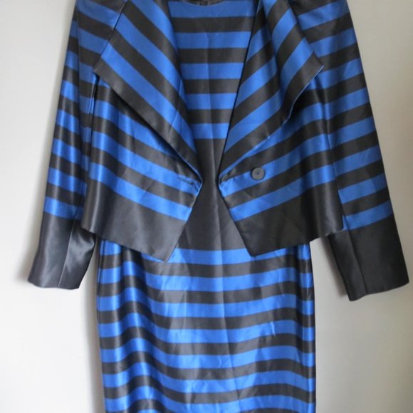 **Sold** VINTAGE CARLA ZAMPATTI - silk - two-piece outfit - size 8 - Picture 3 of 8